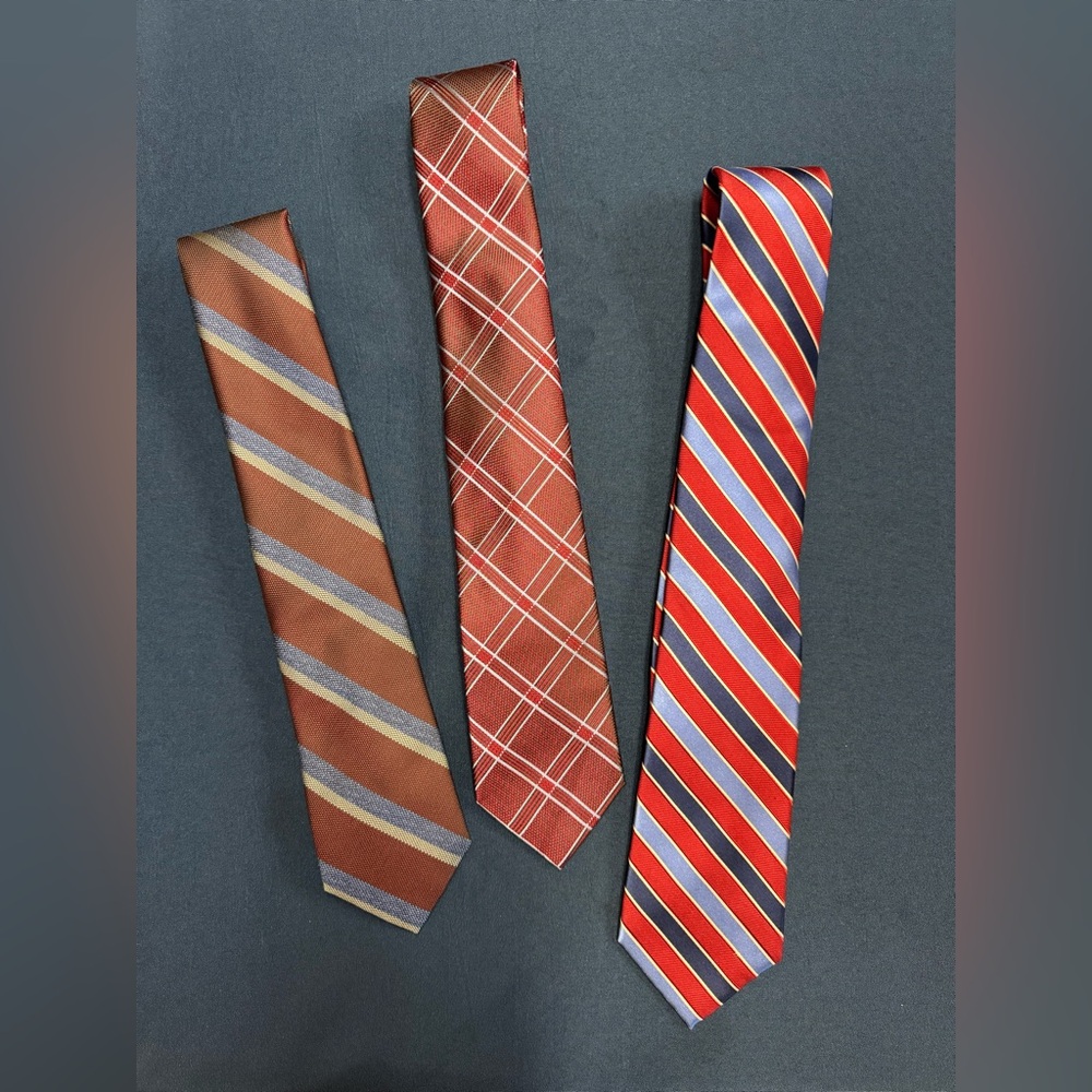 Classic Striped and Plaid Ties Set